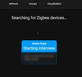 ZHA searching for new devices
